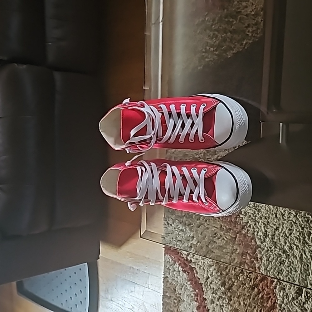 Converse Red High-Top Sneakers